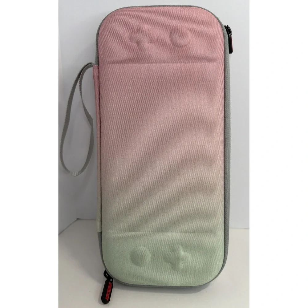 STARTRC GAMES Slim Hard Shell Carrying Case for Nintendo Switch 2 Pink & Green